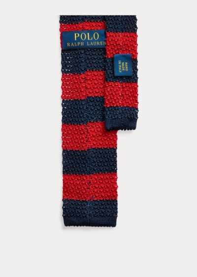 Men's Polo Ralph Lauren Striped Knit Silk Ties | 835912ZUH